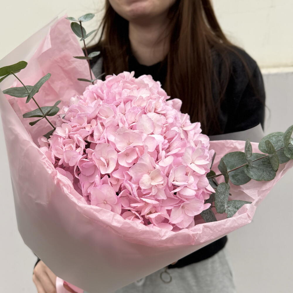 Гортензия с эвкалиптом 🌿