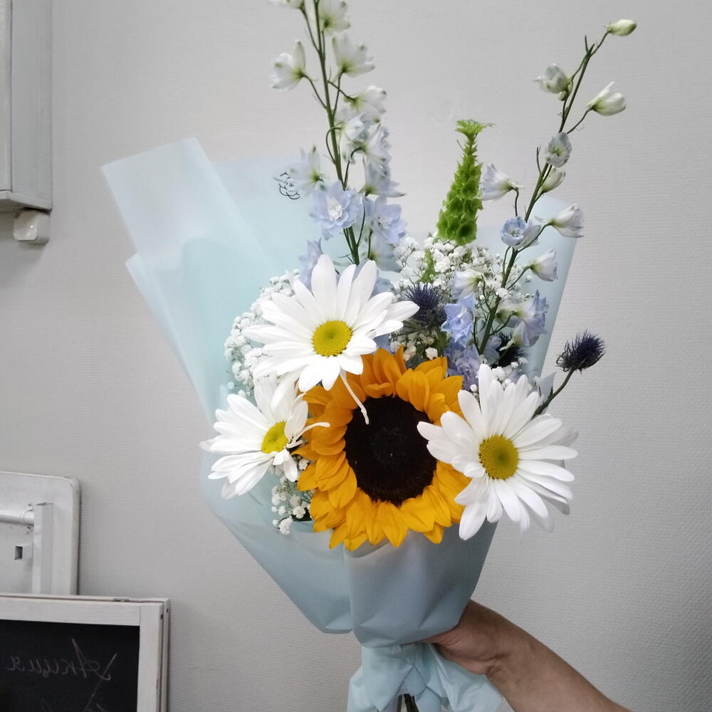 Букет с подсолнухом 🌻