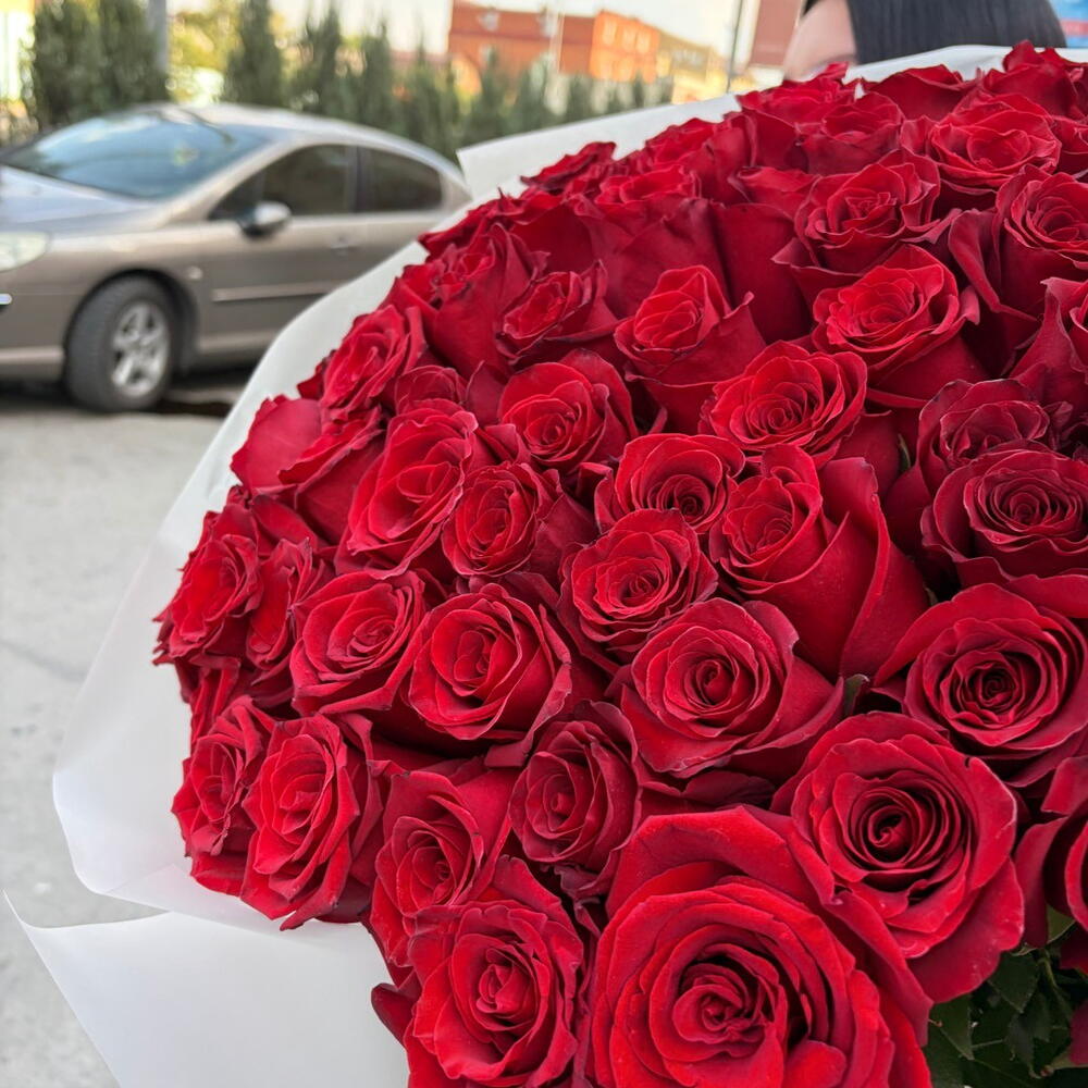 101 роза 80 см