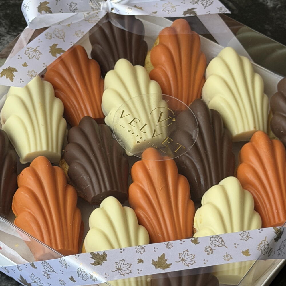 Мадлен, madeleine, французское бисквитное печенье, в подарочной коробке