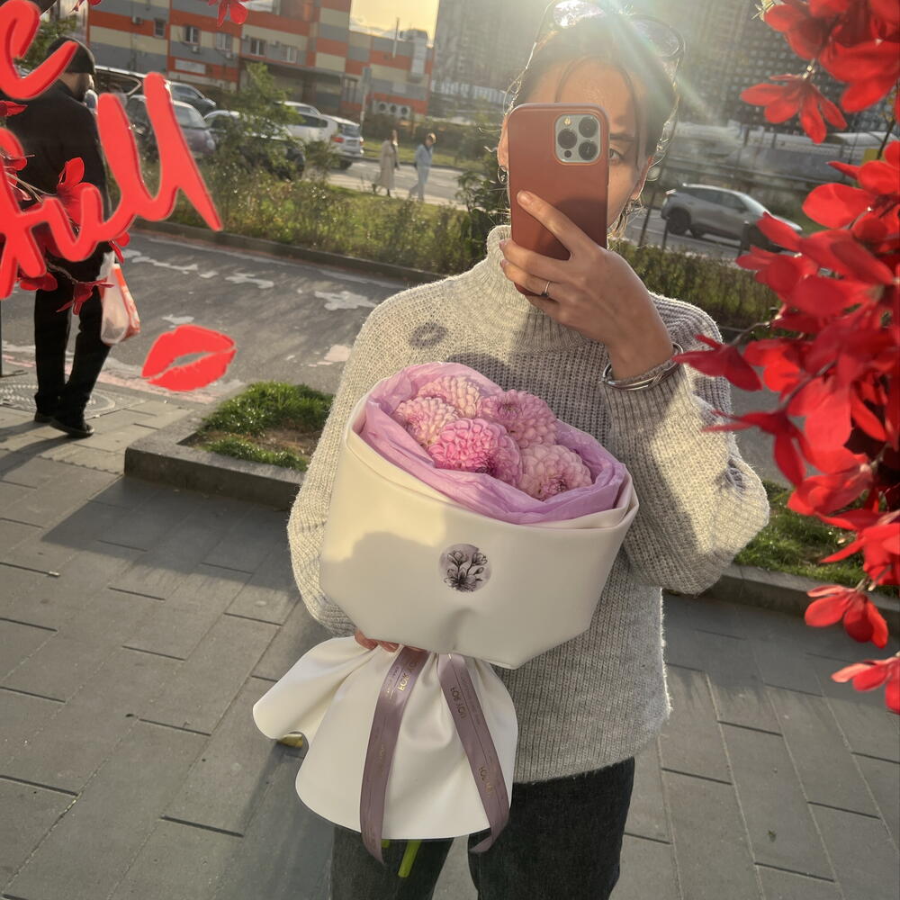 Букет георгин💜Георгины