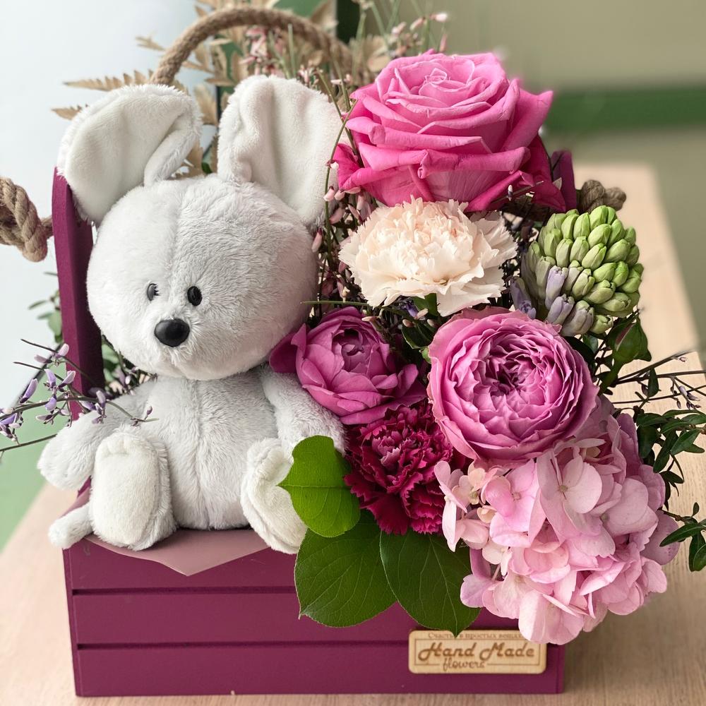 Мышка с Гиацинтом 💗🌸