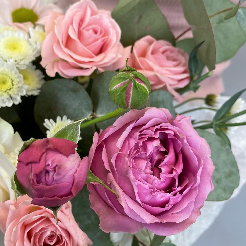 Сумочка с розой, и пион розой «floral beauty»