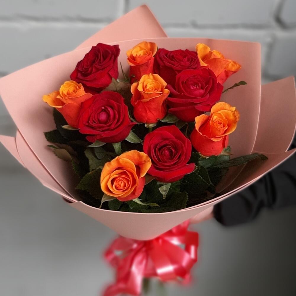 Букет из 11 роз 🌹🔥