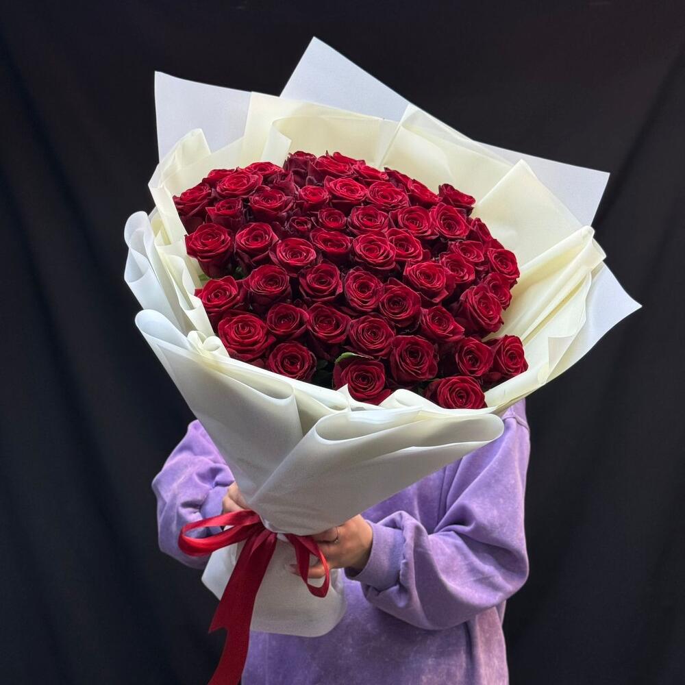 Букет из роз 51 шт 🌹