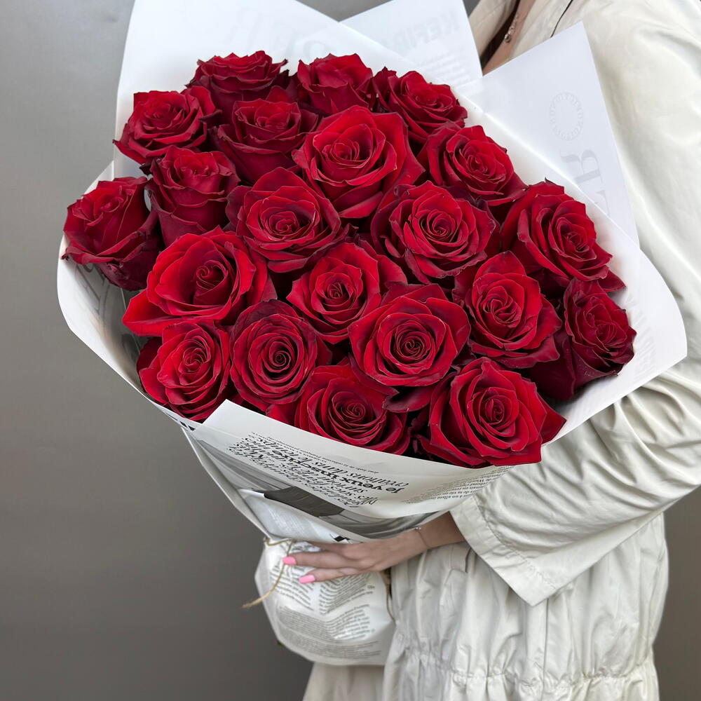 Бордовая Роза 🌹 21 шт