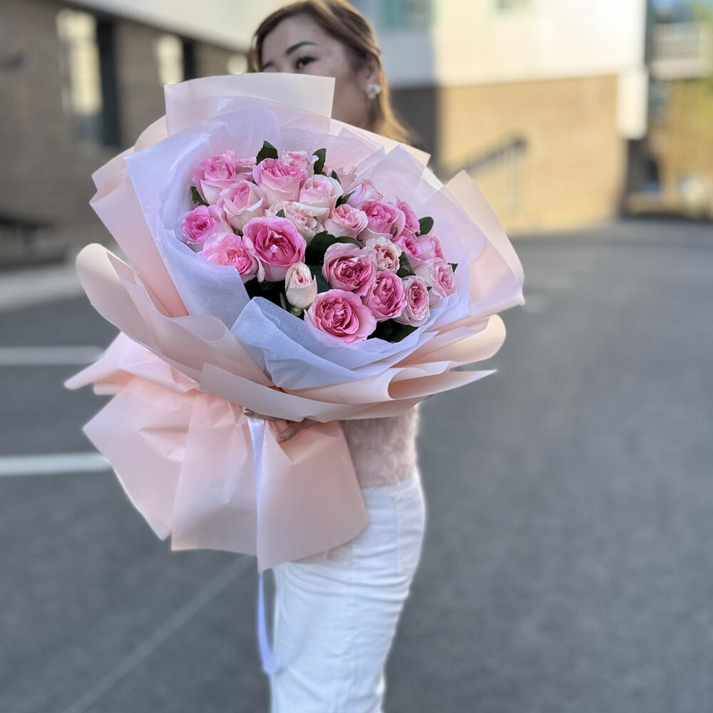 Roses in lavish packaging