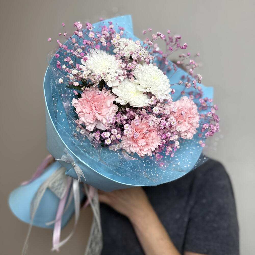 Конфетка 🍬 (Хризантема,гипсофила,диантусы(гвоздики)
