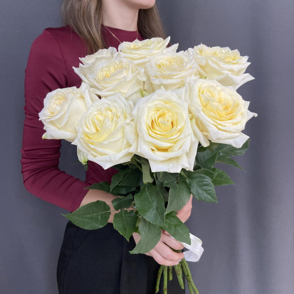 Роза Candlelitht. 9 роз