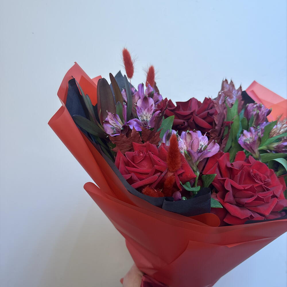 Букет «Страстная осень» 🍂🌹