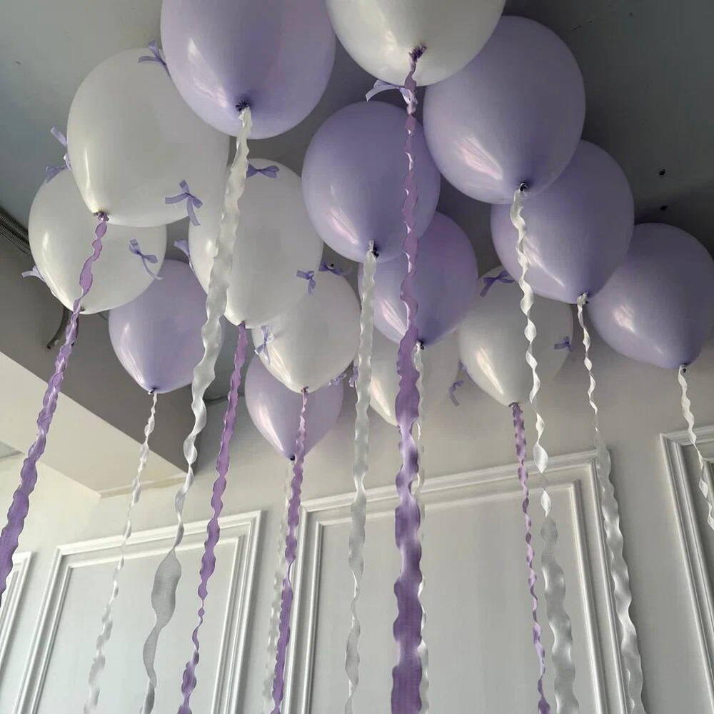 15 шаров под потолок «лаванда»