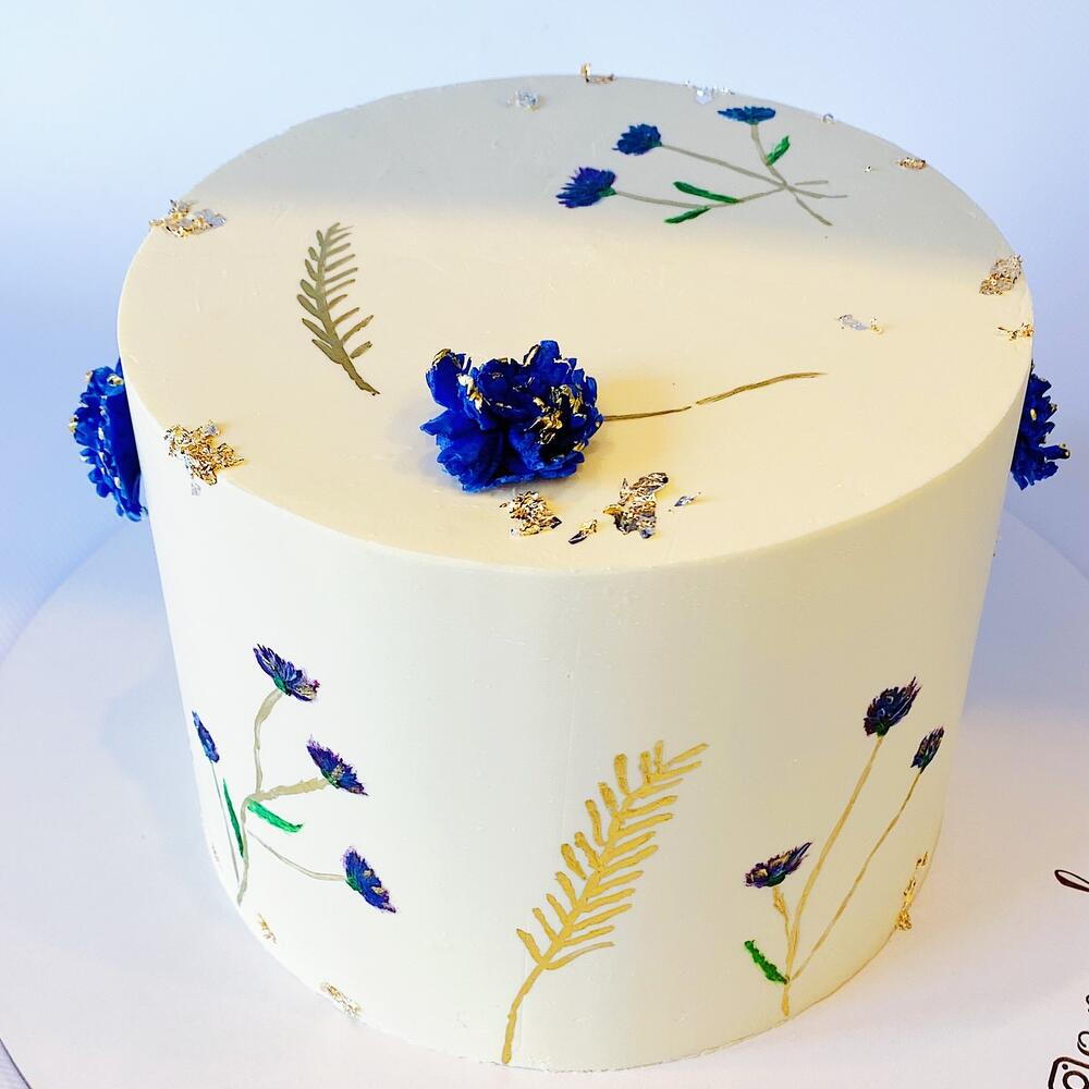 Cornflowers cake