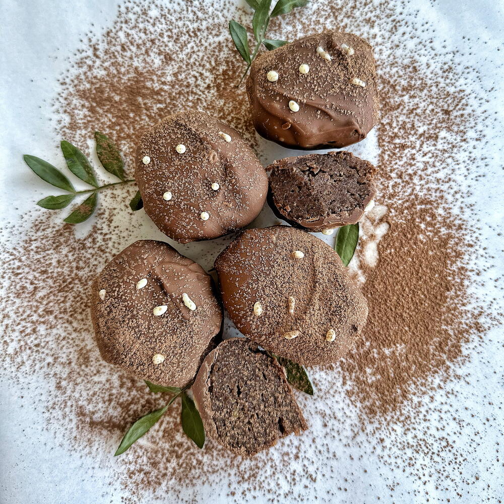 Бокс ассорти десертов (макарон + зефир + картошка) папе