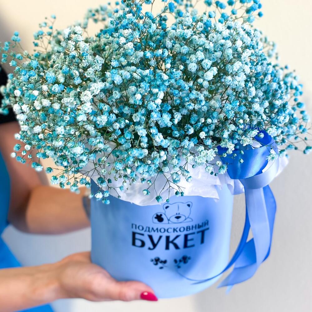 Цветы в коробке «БЛУ»
