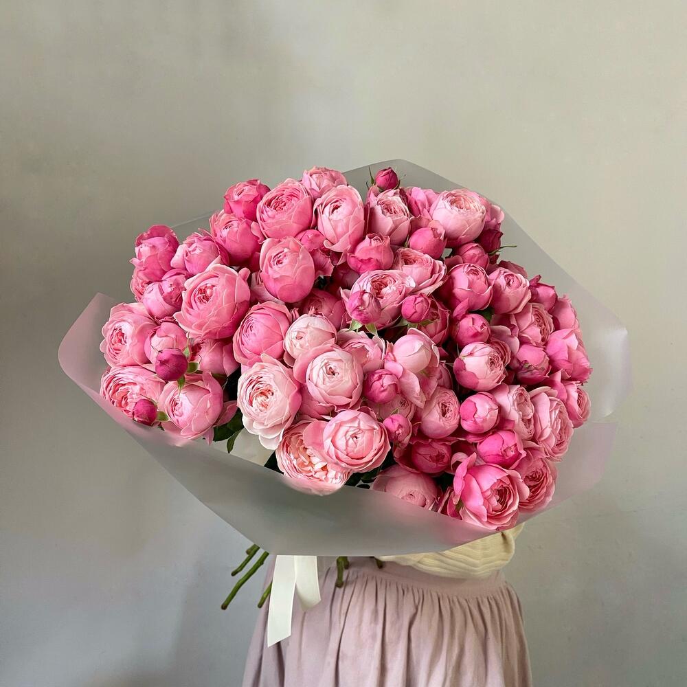 15 кустовых пионовидных роз🌸
