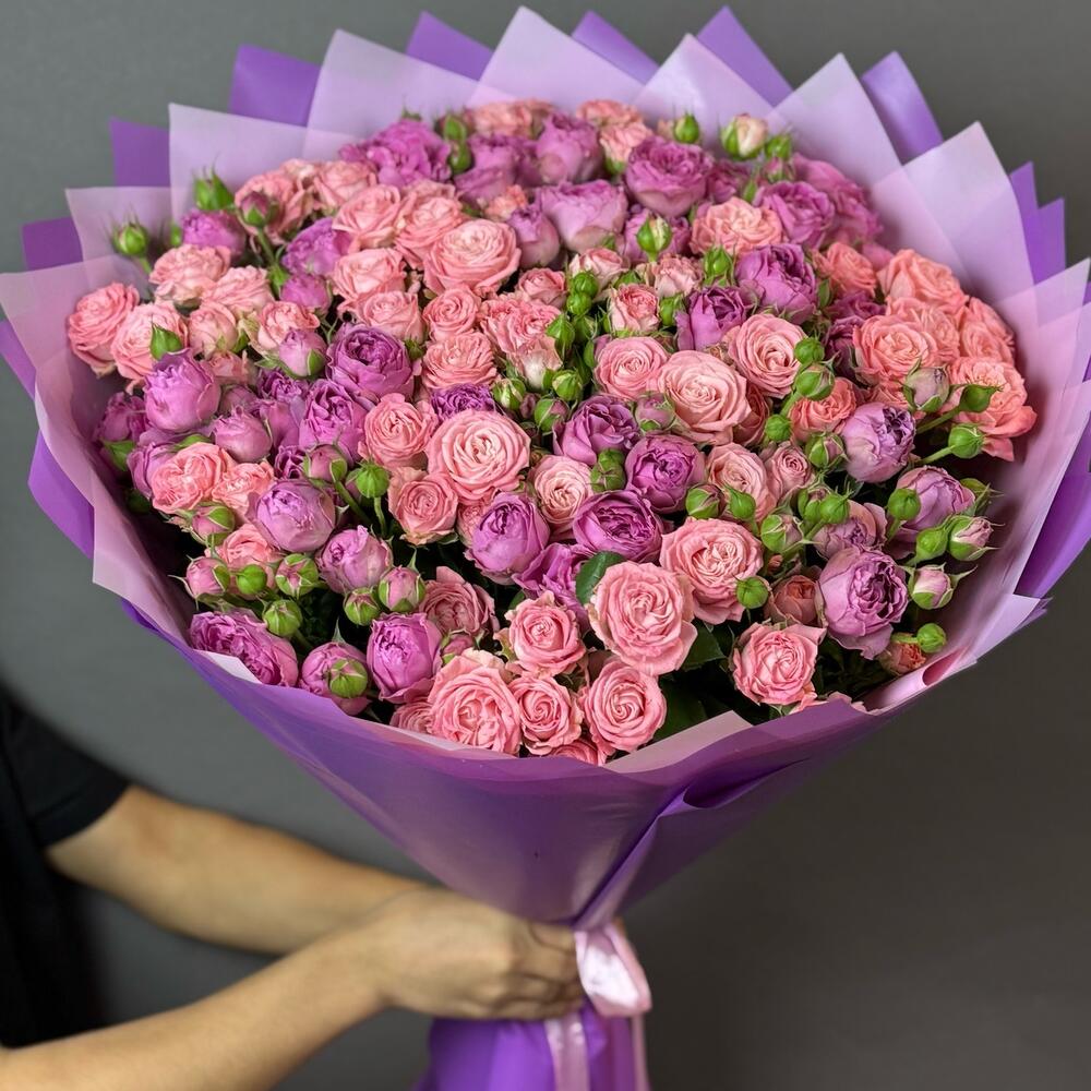 Кустовые розы пионовидные