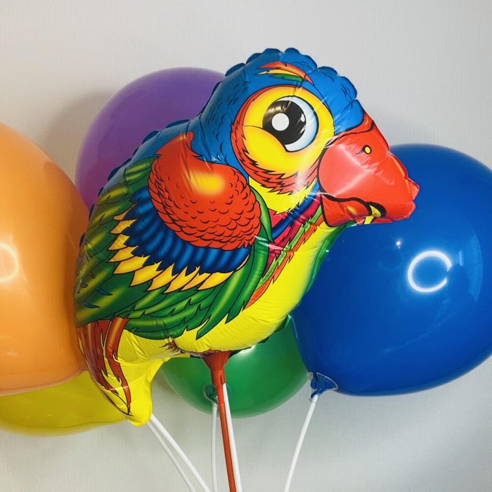 🦜Топ Воздушные Шары Яркий Попугайчик 5 ШТ N0015/Хит Продаж