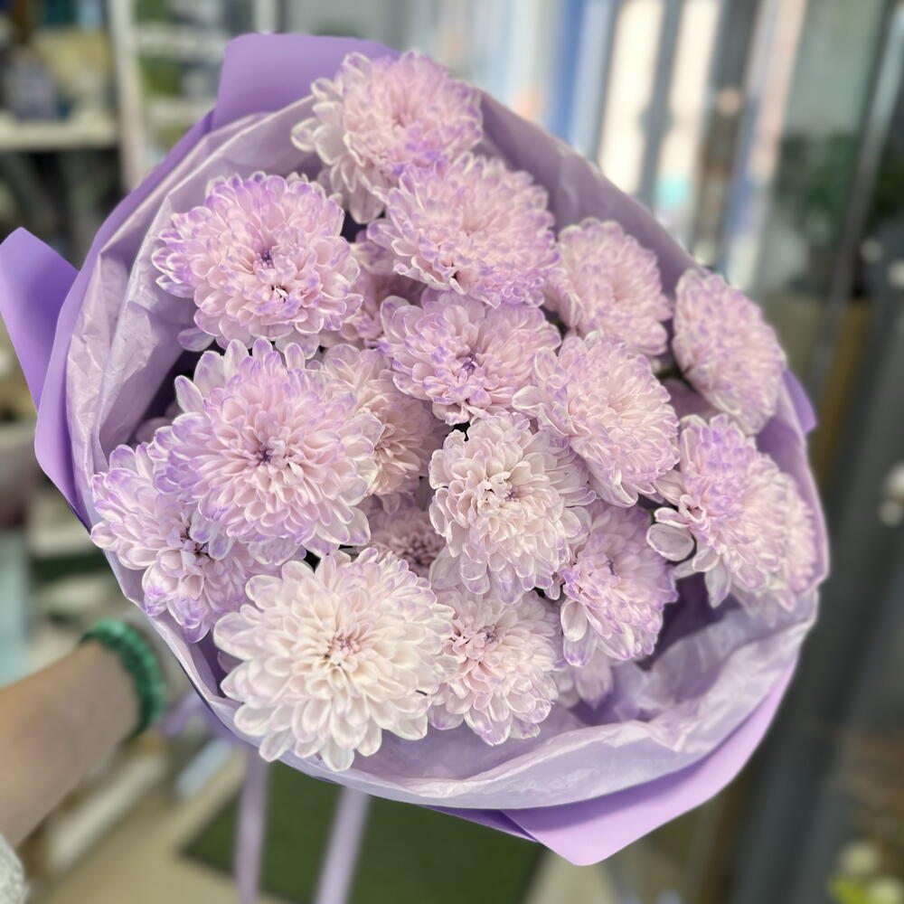 Супер букет из хризантем 💜