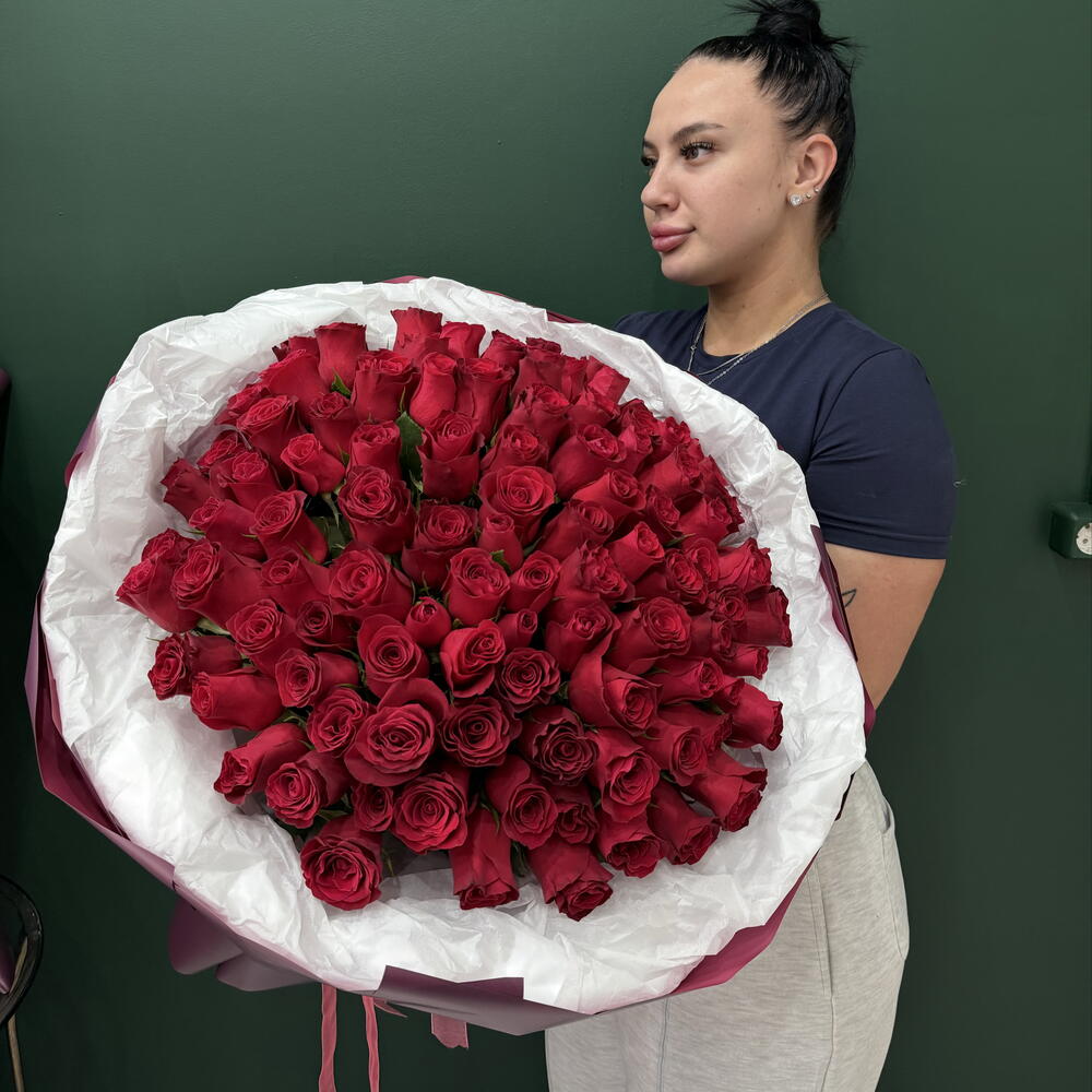 101 роза Красная🌹
