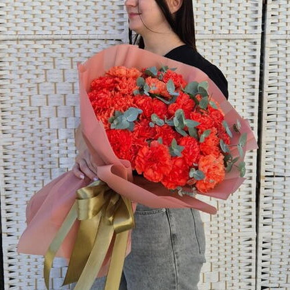 Коралловый поцелуй 🧡 (гвоздика 31шт)