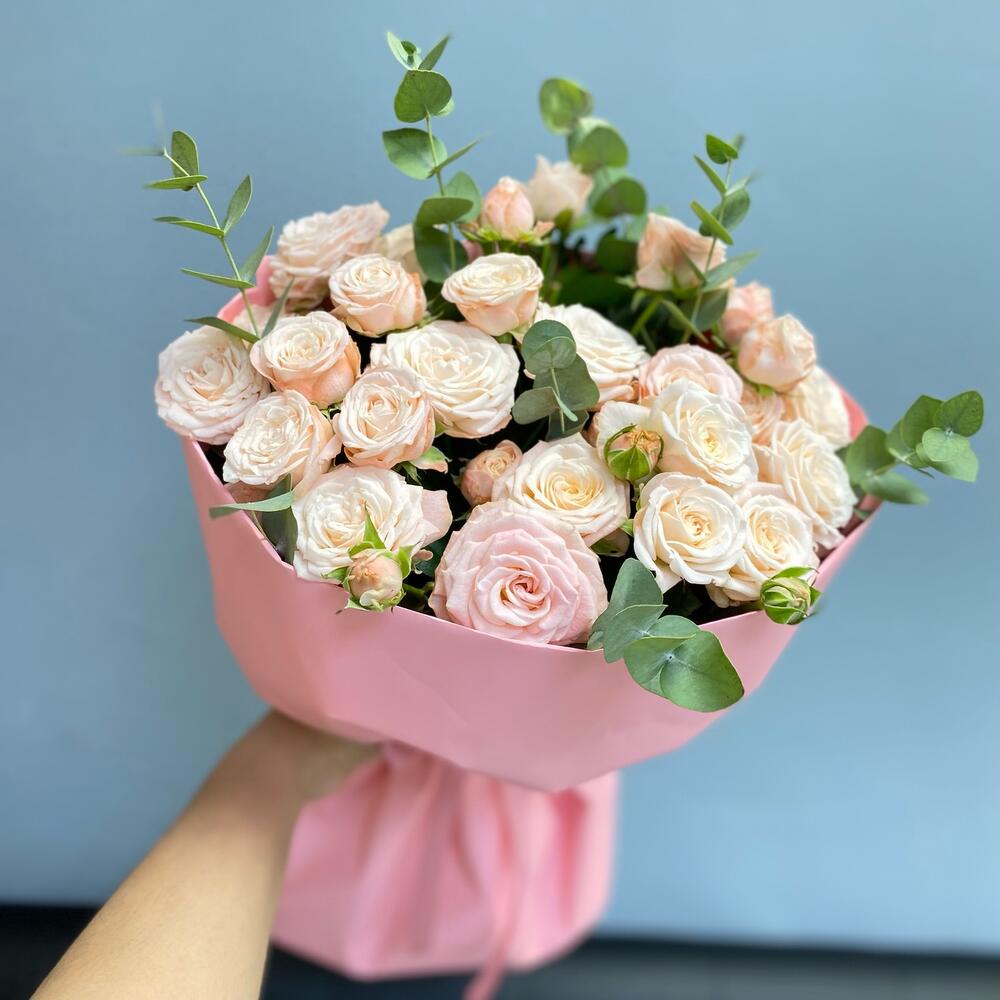 Букет из  Пионовидных кустовых роз 💗💐