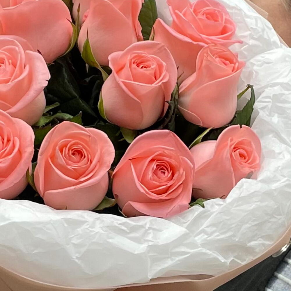 Моно букет из 15 роз 🌸