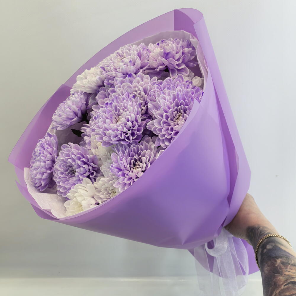Букет хризантем 💜