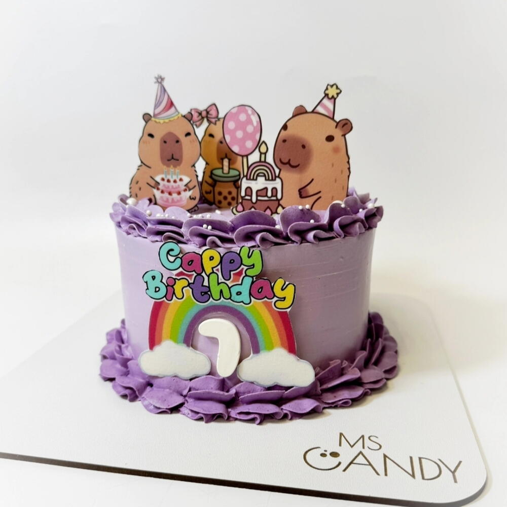 Торт "Cappy Birthday", вес 1,2 кг, на день рождения, мальчику, сыну, малышу, дочери, девочке