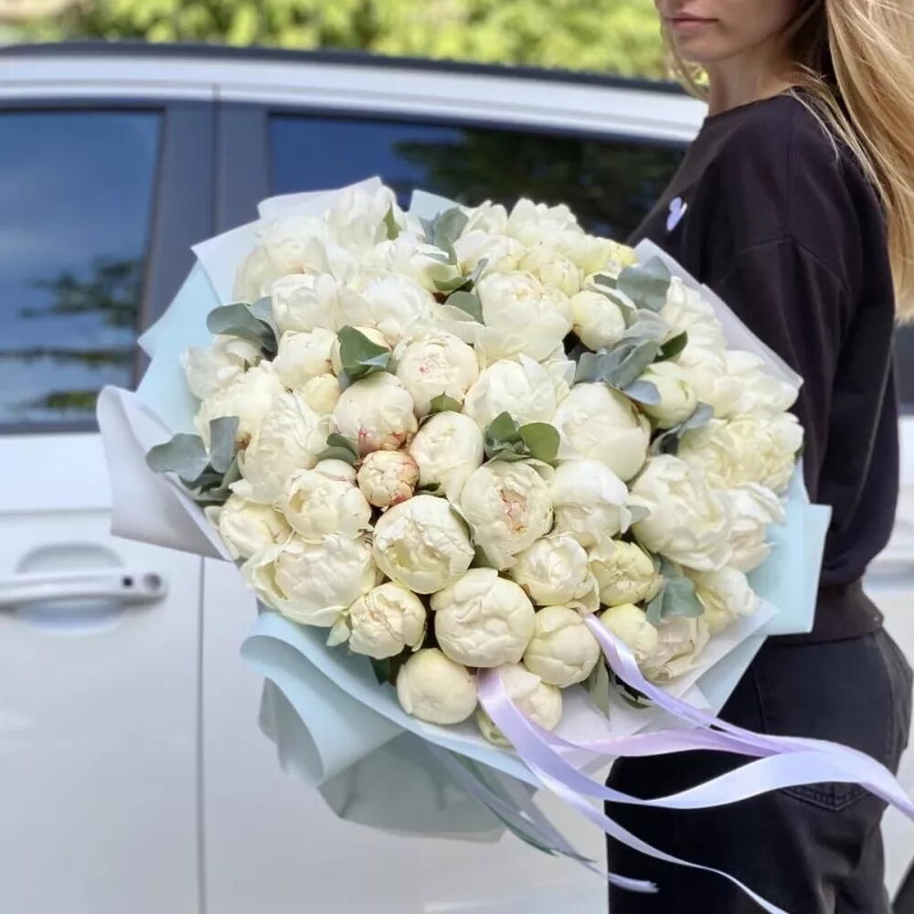 ПИОНОМАНИЯ 🤍51 белый пион 😍Белые пионы
