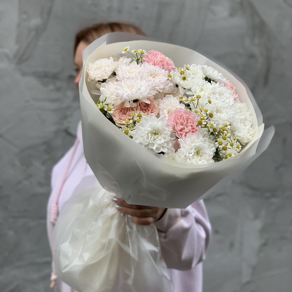 Букет с ромашками