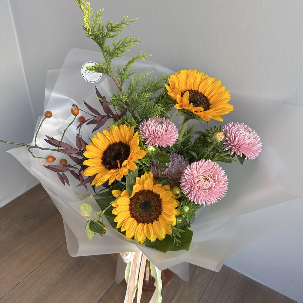 Букет с подсолнухами 🌻