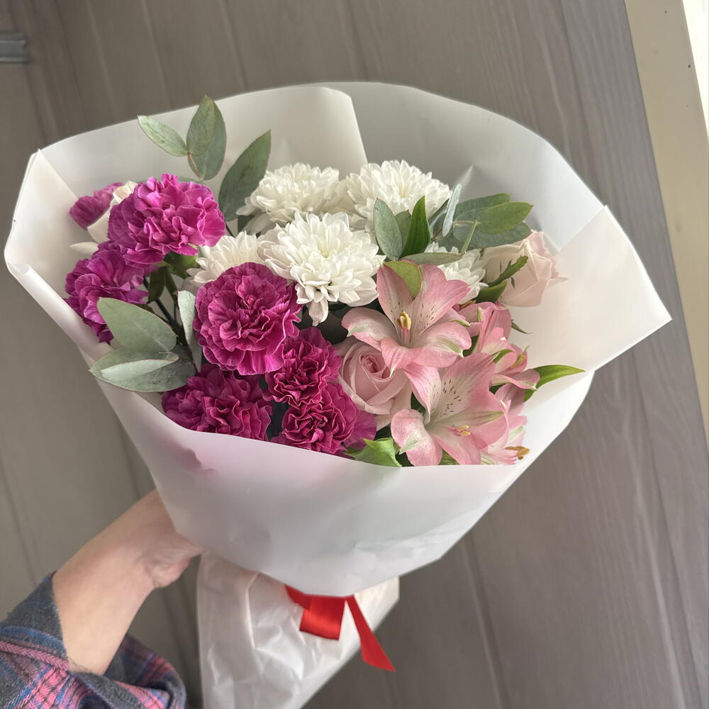 Красотке💜🎀букет сборный