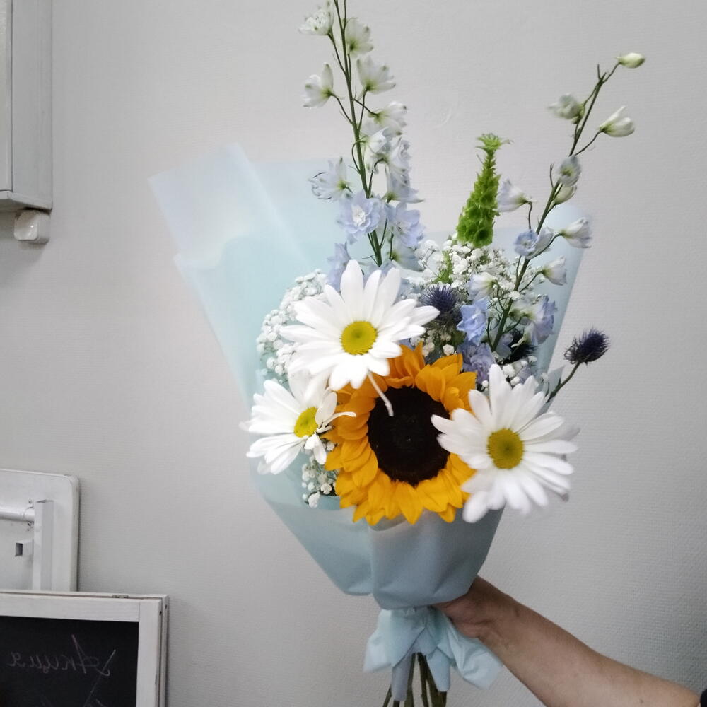Букет с подсолнухом 🌻
