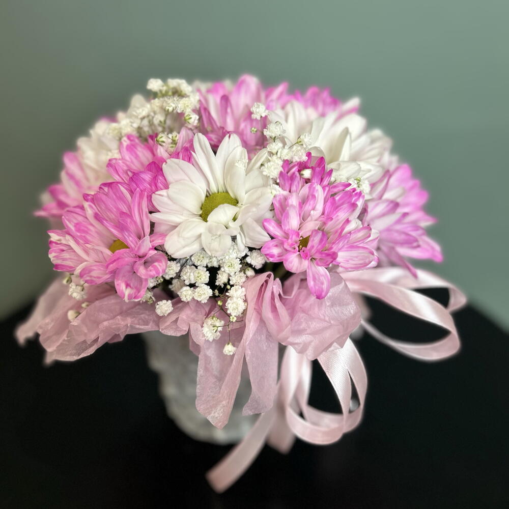 Композиция комплимент из хризантемы 💕