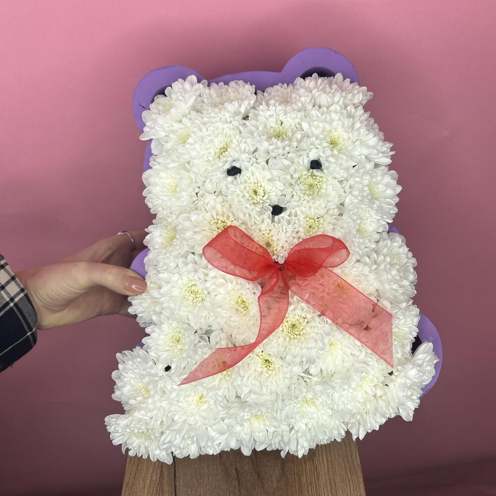 Мишка из хризантемы