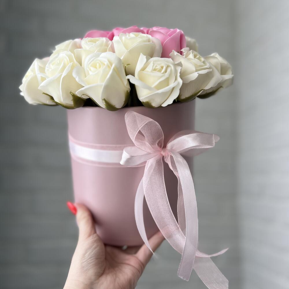 Bouquet of 27 soap roses