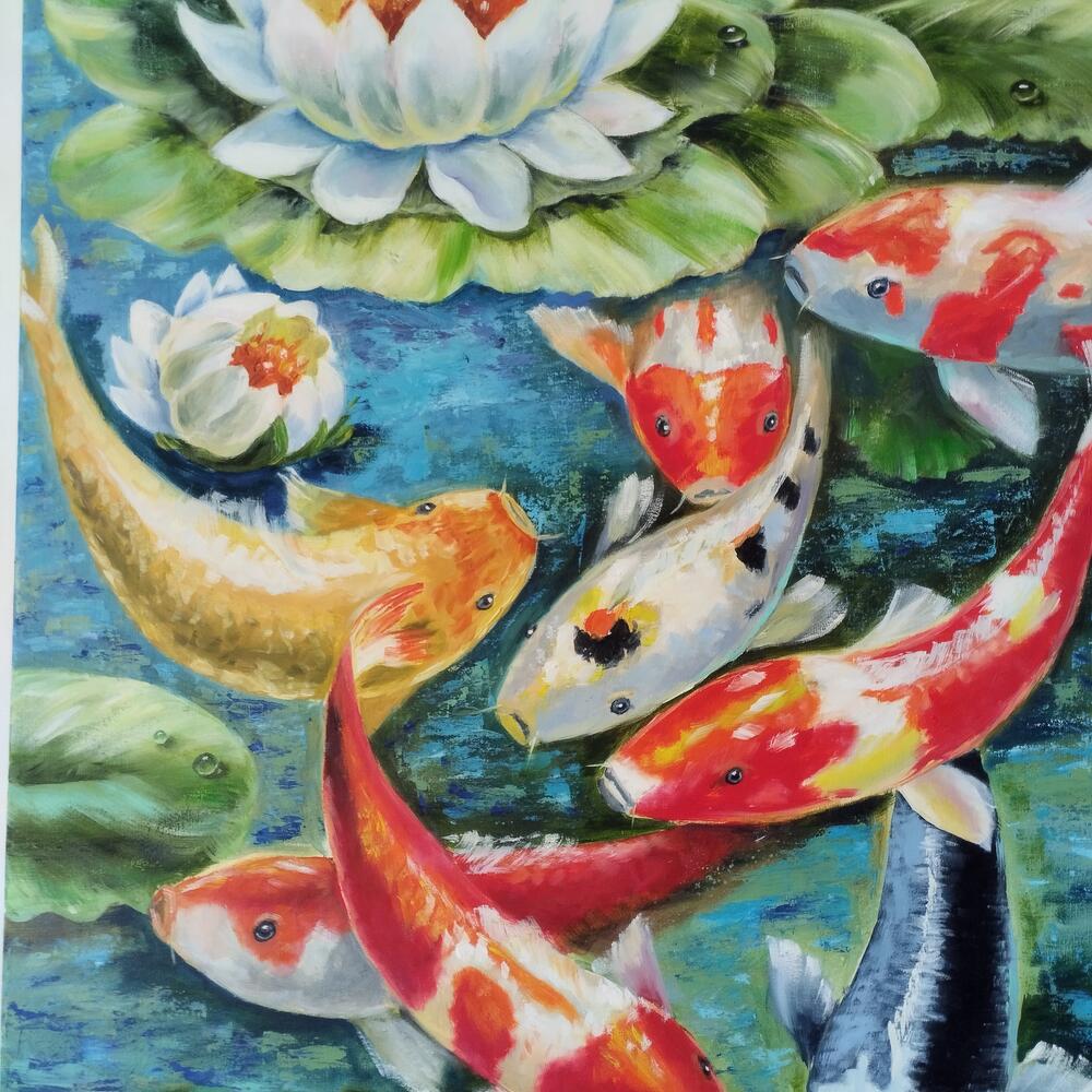Резвящиеся карпы