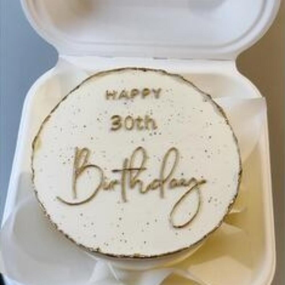 Бенто happy 30th Birthday (цифры возраста могут быть любыми или без них)