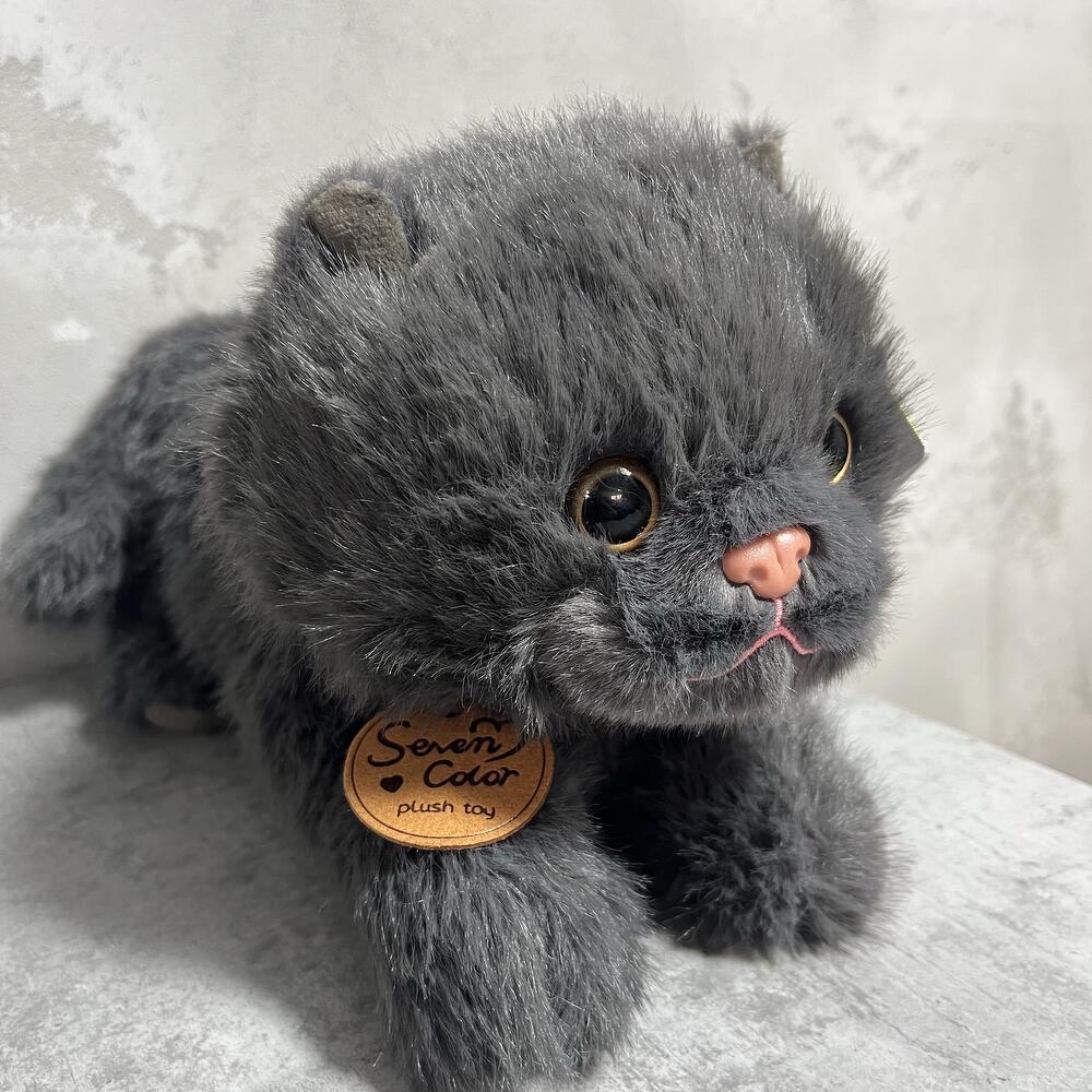 Мягкая игрушка серый кот