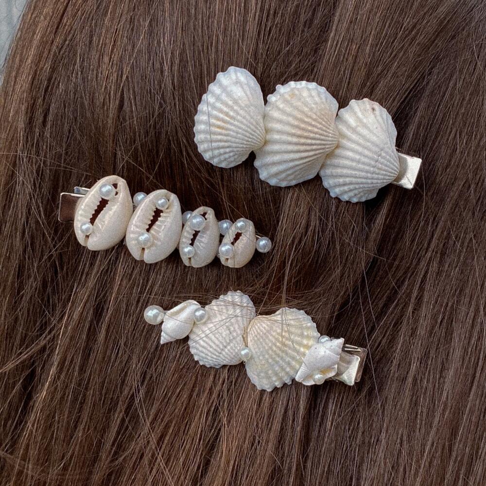 Заколки с ракушками 🐚