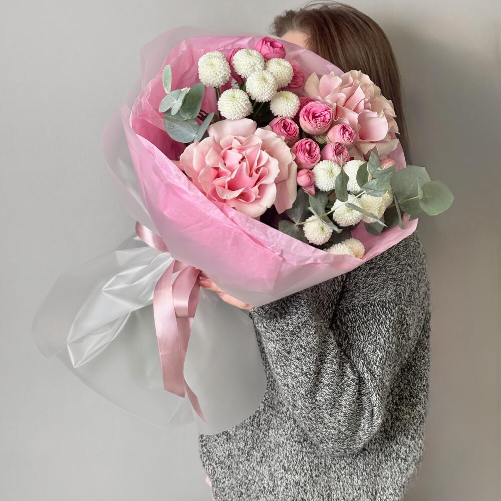 Mixed bouquet "Pink blossom"