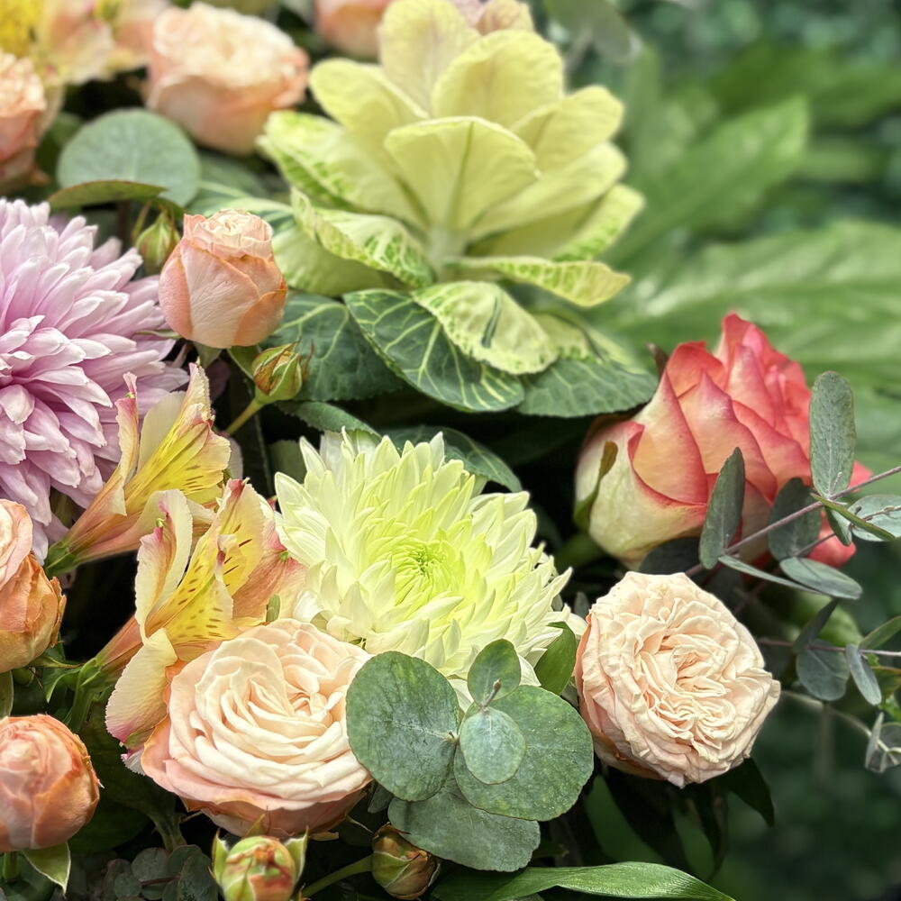 Корзина с цветами ️💚️