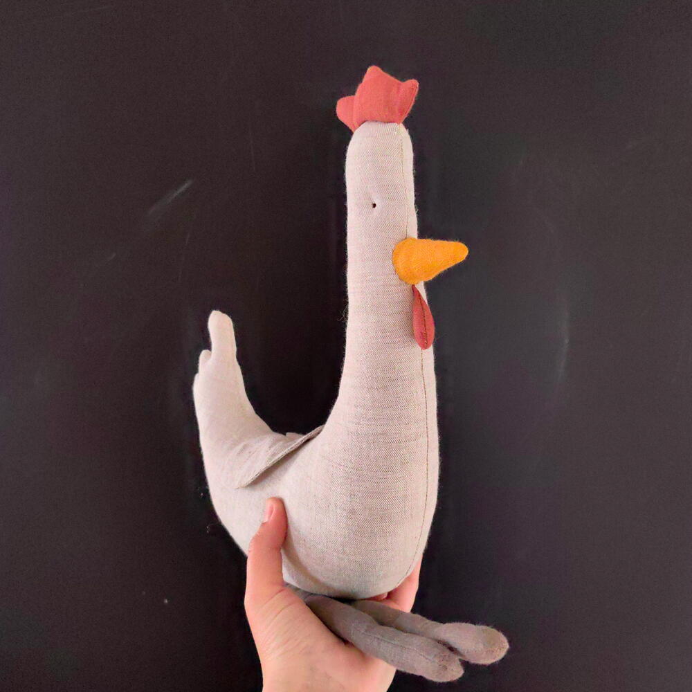 Игрушка из льна "Курка"