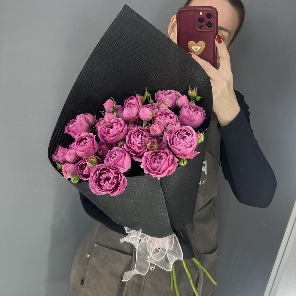 Монобукет кустовая пионовидная Роза Мисти Баблс💕💕💕