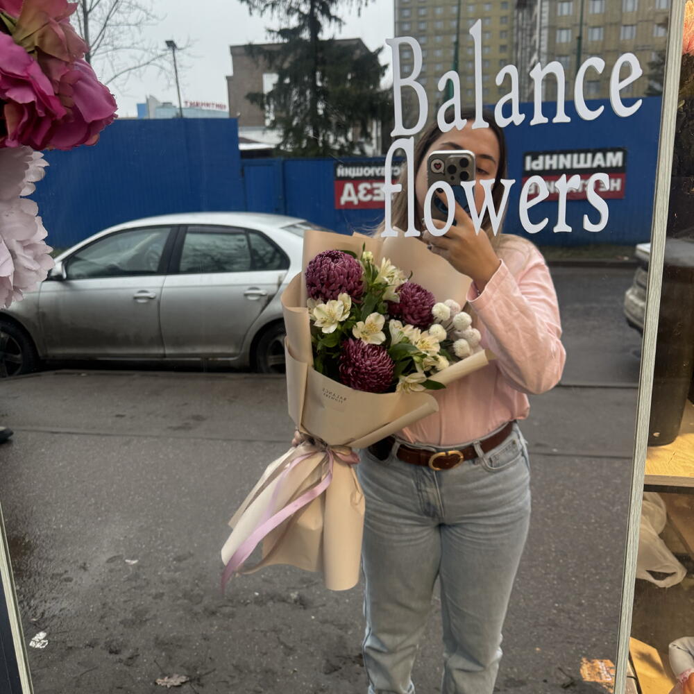 Букет с бигуди