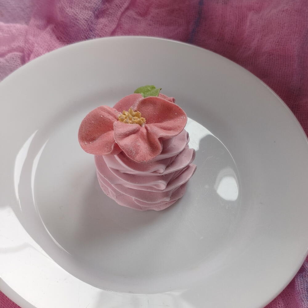 Зефирный комплимент "Цветочные завитки" вкус клубника
