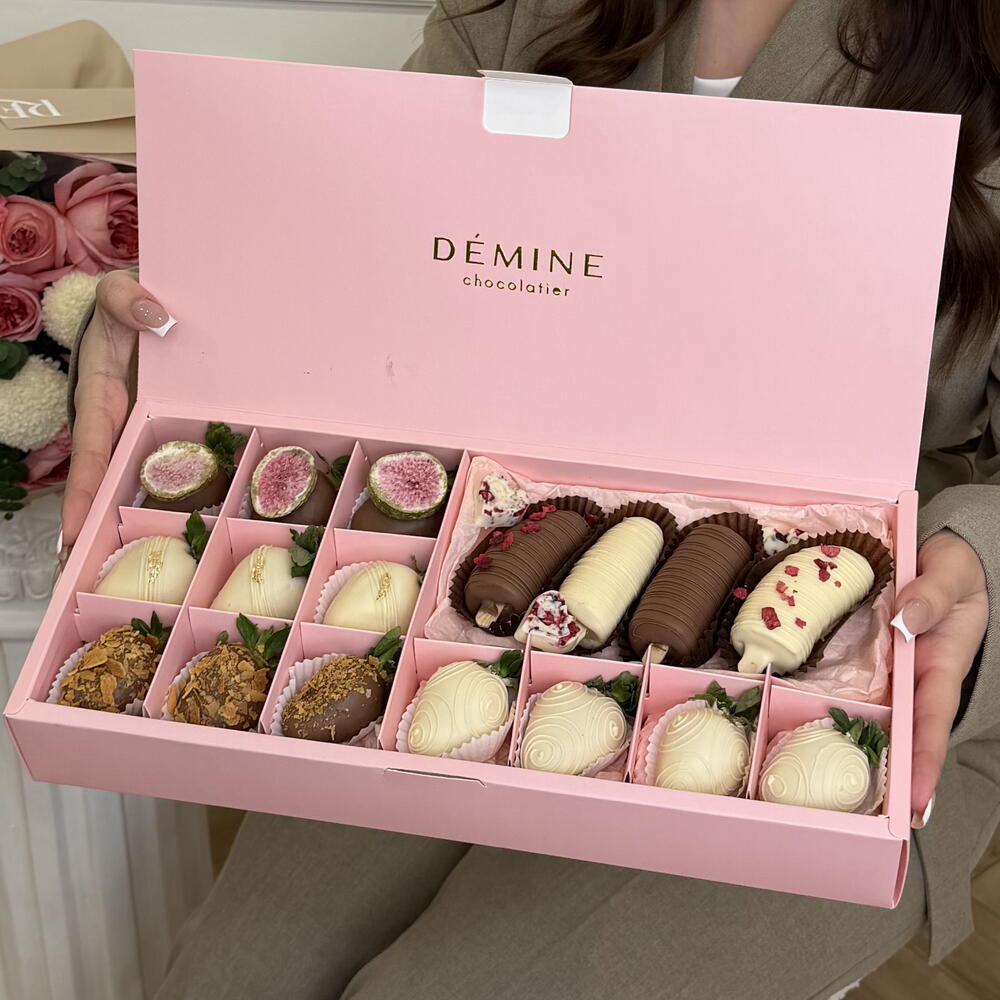 Набор из клубники и банана в шоколаде 🍫