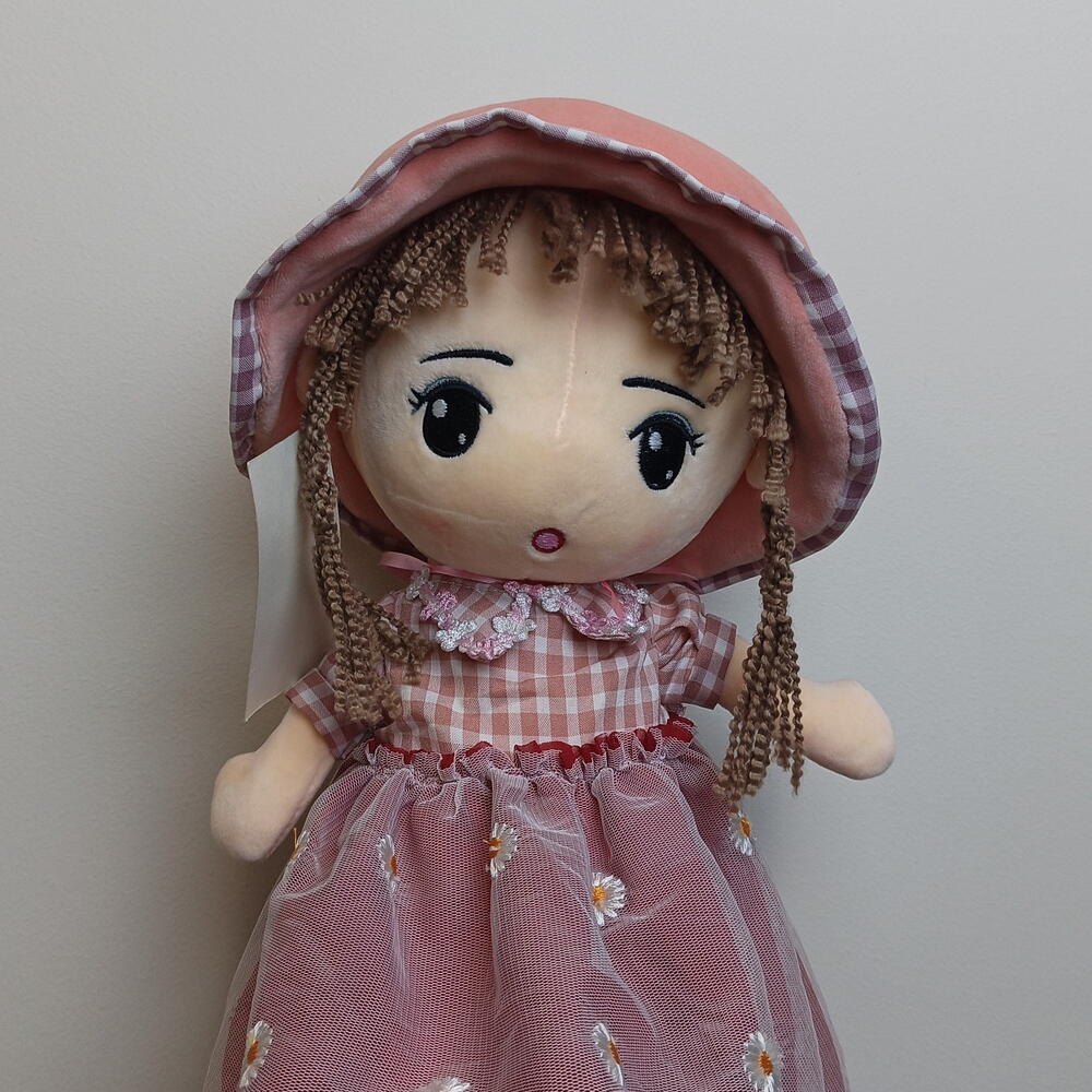 Мягкая игрушка девочка в шляпе👒