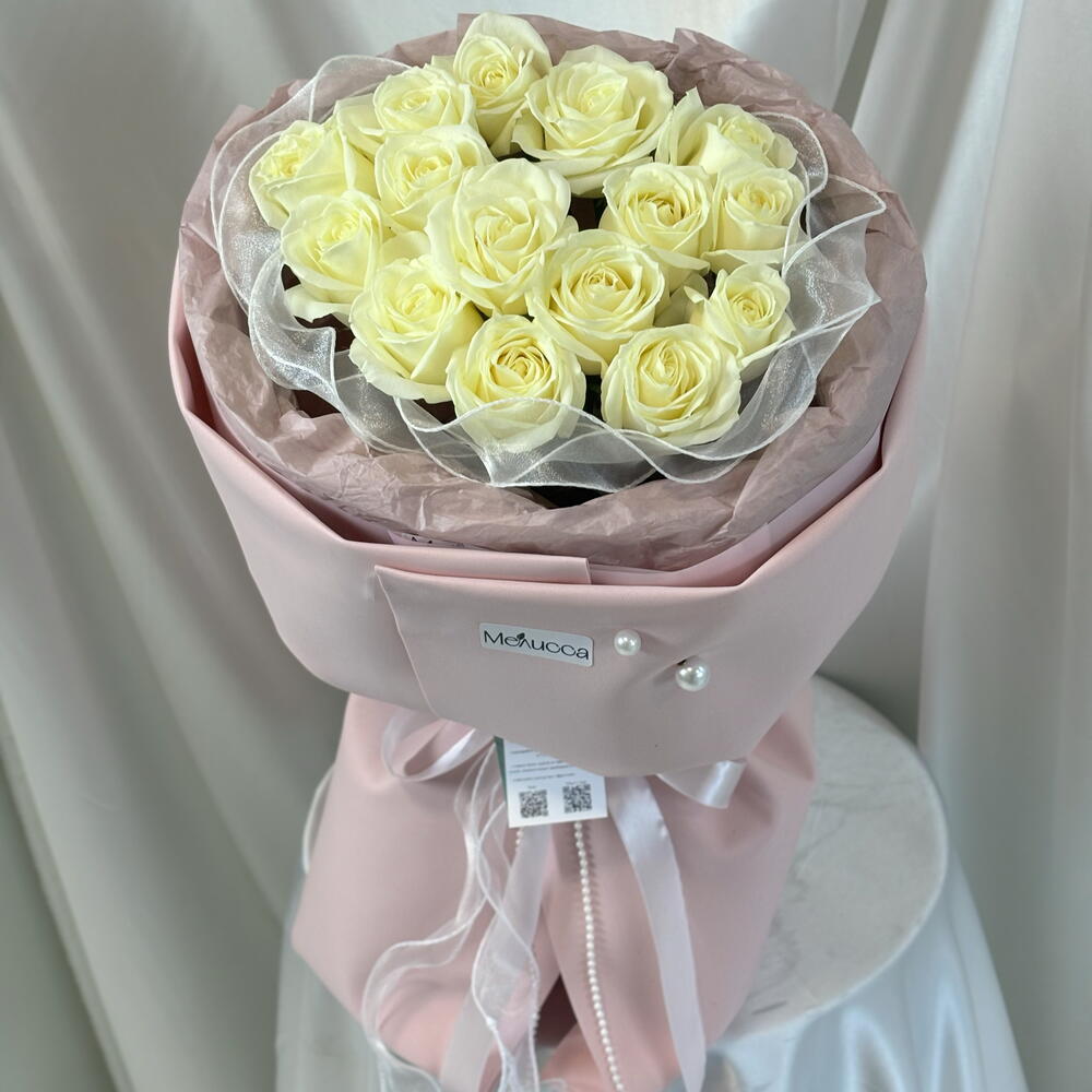 Букет белых роз🌸