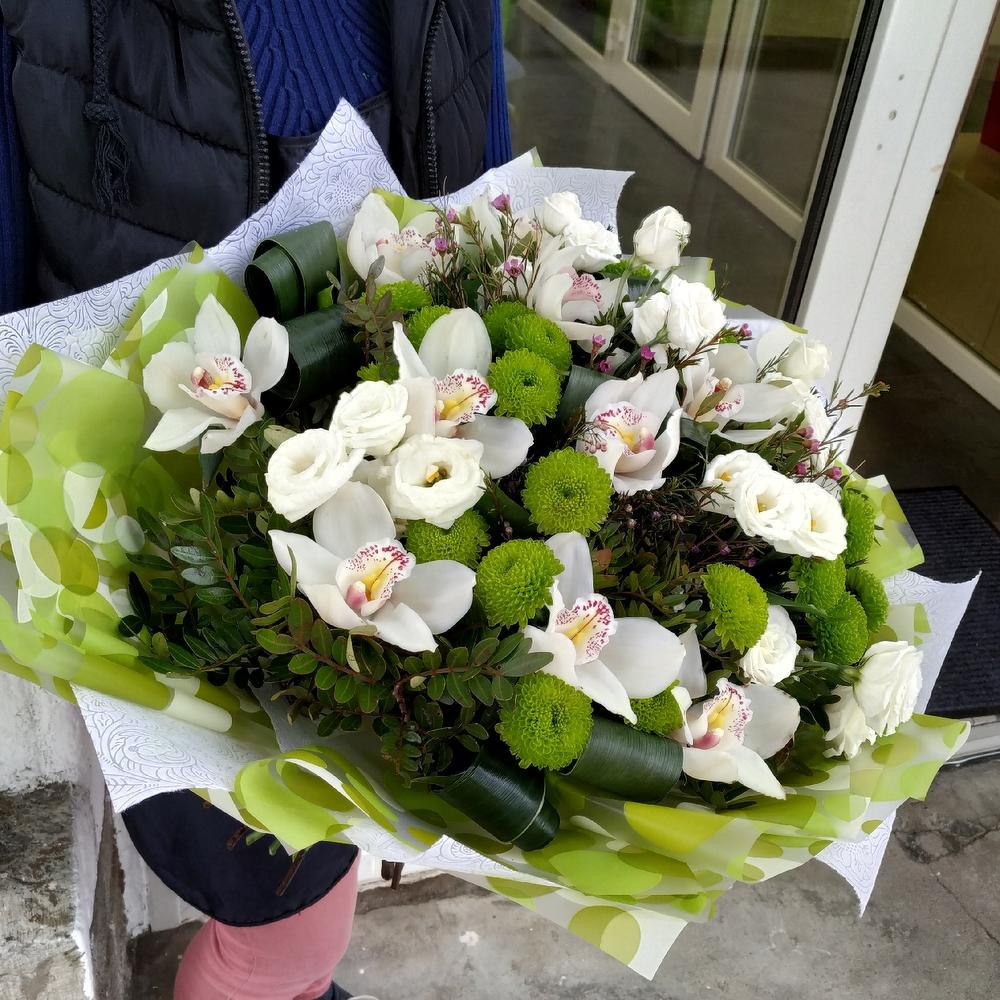 Экзотический букет с орхидейками 😍